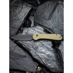 Ніж складаний туристичний Civivi Elementum Pocket, (8.9 см) 14C28N / Micarta оливковий