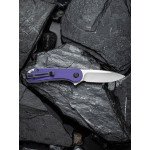 Ніж складаний кишеньковий Civivi Elementum, (7.5 см) D2 / G10 фіолетовий