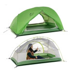 Намет двомісний з килимками Naturehike Star River 2 NH17T012-T, світло-зелений