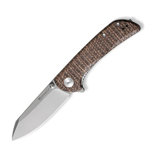 Ніж складаний кишеньковий Sencut Fritch, (7.6 см) 9Cr18MoV / Micarta коричневий