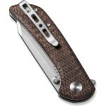 Ніж складаний кишеньковий Sencut Fritch, (7.6 см) 9Cr18MoV / Micarta коричневий