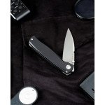 Ніж складаний кишеньковий Ruike M662-TZ, (7.4 см) steel 154СМ / TC4 (титан) + G10 чорний
