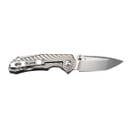 Ніж складаний кишеньковий Ruike M671-TZ, (7 см) steel 154СМ / TC4 (титан) сірий