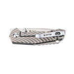 Ніж складаний кишеньковий Ruike M671-TZ, (7 см) steel 154СМ / TC4 (титан) сірий