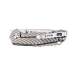 Ніж складаний кишеньковий Ruike M671-TZ, (7 см) steel 154СМ / TC4 (титан) сірий