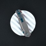 Ніж складаний туристичний Ruike P801-J, (8.6 см) 14C28N /  G10 помаранчевий