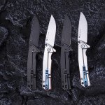 Ніж складаний туристичний Ruike P801-J, (8.6 см) 14C28N /  G10 помаранчевий