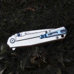 Ніж складаний туристичний Ruike P801-J, (8.6 см) 14C28N /  G10 помаранчевий