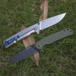Ніж складаний туристичний Ruike P801-G, (8.6 см) 14C28N / G10 оливковий