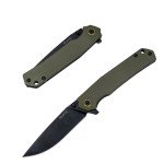 Ніж складаний туристичний Ruike P801-G, (8.6 см) 14C28N / G10 оливковий