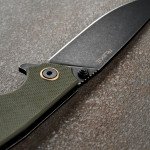Ніж складаний туристичний Ruike P801-G, (8.6 см) 14C28N / G10 оливковий
