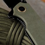 Ніж складаний туристичний Ruike P801-G, (8.6 см) 14C28N / G10 оливковий