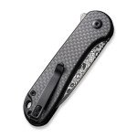 Ніж складаний кишеньковий Civivi Elementum II, (7.5 см) Damascus / Carbon Fiber & G10