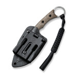 Ніж фіксований тактичний Civivi Midwatch, (8.6 см) N690 / Micarta коричневий
