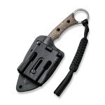 Ніж фіксований тактичний Civivi Midwatch, (8.6 см) N690 / Micarta коричневий