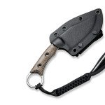 Ніж фіксований тактичний Civivi Midwatch, (8.6 см) N690 / Micarta коричневий