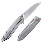 Ніж складаний туристичний Ruike P831S-SA, (8.5 см) 14C28N / 3cr14n сірий