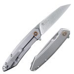 Ніж складаний туристичний Ruike P831S-SA, (8.5 см) 14C28N / 3cr14n сірий