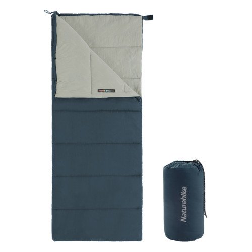 Спальний мішок Naturehike F150 NH22MSD05, лівий, темно-блакитний