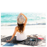 Килимок для пікніка водостійкий надлегкий Naturehike Moisture Picnic Mat NH17D050-B, 145x100 см, чорний