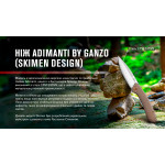 Ніж складаний Adimanti by Ganzo (Skimen design) титановий коричневий