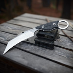 Ніж фіксований туристичний Ruike FS68, (8.6 см) 14C28N / G10 чорний