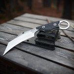 Ніж фіксований туристичний Ruike FS68, (8.6 см) 14C28N / G10 чорний