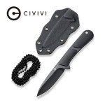 Ніж фіксований тактичний Civivi Mini Elementum, (5.7 см) Nitro-V / G10 чорний