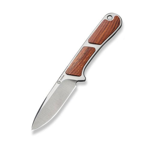 Ніж фіксований тактичний Civivi Mini Elementum, (5.7 см) Nitro-V / Guibourtia Wood