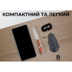 Ніж фіксований тактичний Civivi Mini Elementum, (5.7 см) Nitro-V / Guibourtia Wood