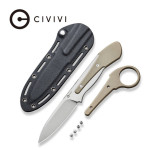 Ніж фіксований тактичний Civivi Varius, (9.5 см) D2 / G10 коричневий