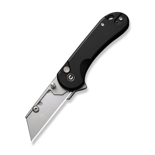 Ніж трапеція складаний кишеньковий Civivi Elementum Utility, (5.8 см) 6Cr13 / Aluminum чорний