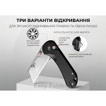 Ніж трапеція складаний кишеньковий Civivi Elementum Utility, (5.8 см) 6Cr13 / Aluminum чорний