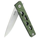 Ніж складаний туристичний Ruike P878-AG, (8.7 см) 14C28N / 6063Aluminum зелений