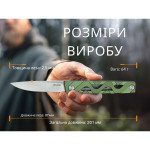 Ніж складаний туристичний Ruike P878-AK, (8.7 см) 14C28N / 6063Aluminum сірий