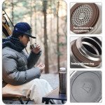 Термос титановий з чохлом Naturehike CNK230CF012 600 ml