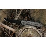 Ніж складаний туристичний Ruike P122-MB, (9.2 см) 14C28N / мікарта коричневий