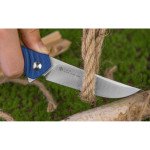 Ніж складаний туристичний Ruike P122-ME, (9.2 см) 14C28N / мікарта синій