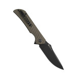 Ніж складаний туристичний Ruike P123-MB, (9.2 см) 14C28N / мікарта коричневий