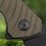 Ніж складаний туристичний Ruike P123-MB, (9.2 см) 14C28N / мікарта коричневий