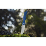 Ніж складаний туристичний Ruike P123-ME, (9.2 см) 14C28N / мікарта синій