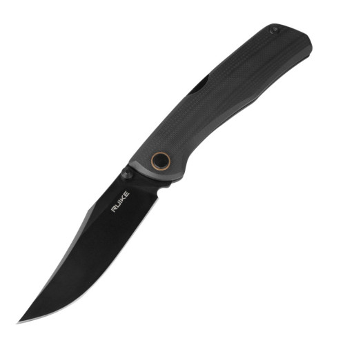 Ніж складаний туристичний Ruike P882-B, (8.5 см) 12С27 /  G10 чорний