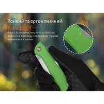 Ніж складаний туристичний Ruike P882-G, (8.5 см) 12C27 / G10 зелений