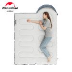 Спальник з капюшоном та закругленим дном Naturehike Y150 NH21MSD08 лівий, темно-блакитний