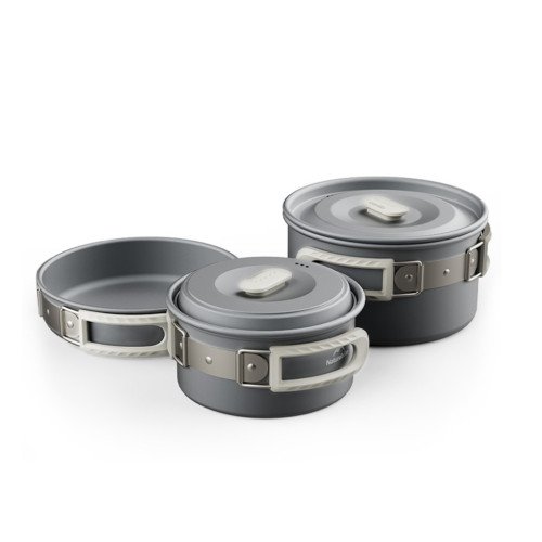 Набір посуду (2 каструлі, сковорідка) Naturehike CNK2450CF010, алюміній