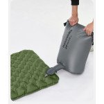 Матрац туристичний надувний двомісний  Naturehike CNK2450WS014, надлегкий, 200х132х8 см, зелений  із мішком для надування