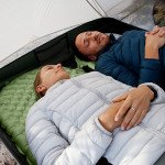 Матрац туристичний надувний двомісний  Naturehike CNK2450WS014, надлегкий, 200х132х8 см, зелений  із мішком для надування