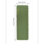 Матрац туристичний надувний одномісний  Naturehike CNK2450WS014, надлегкий, 186х58х8 см, зелений із мішком для надування