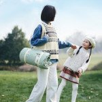 Килимок для пікніка водостійкий Naturehike CNK2350WS010, 210x240 см, світло-салатовий з принтом