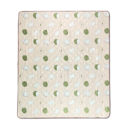 Килимок для пікніка водостійкий Naturehike CNK2350WS010, 210x240 см, бежевий з принтом